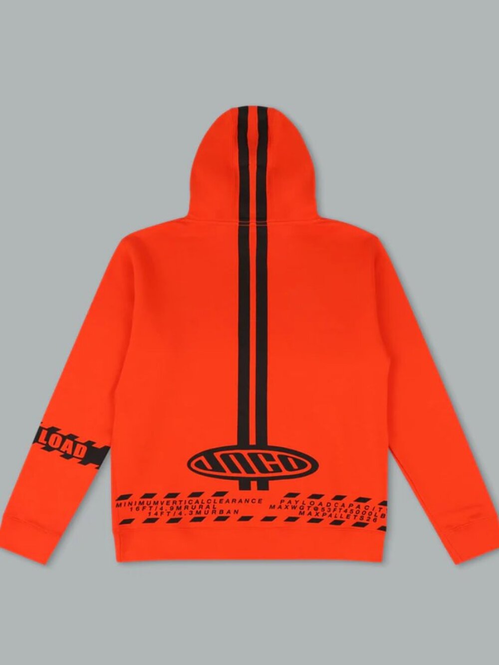 !New! JNCO "Wide Load Hoodie Orange" XL (Reflective)
